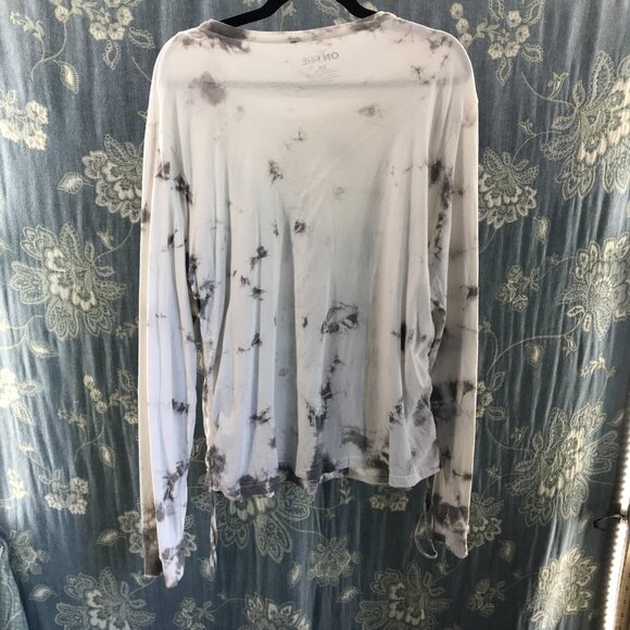 On Fire religious tie dye ruched side long sleeve t-shirt size 2X - Picture 5 of 5